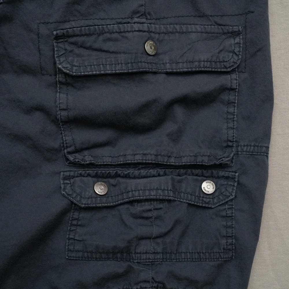 Vintage 2000s‎ Y2k Ecko Unltd Rhino Mega Baggy Cargo Shorts Gray Skater 46